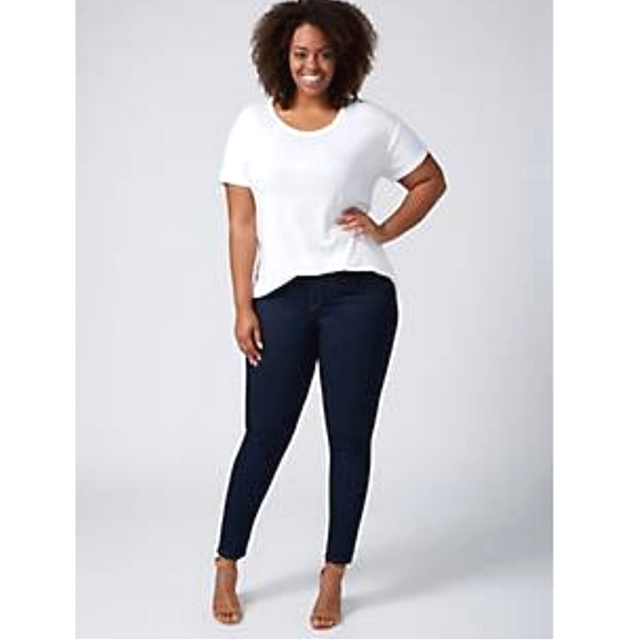 20R Lane Bryant Skinny Dark Wash Jeans - Picture 1 of 5